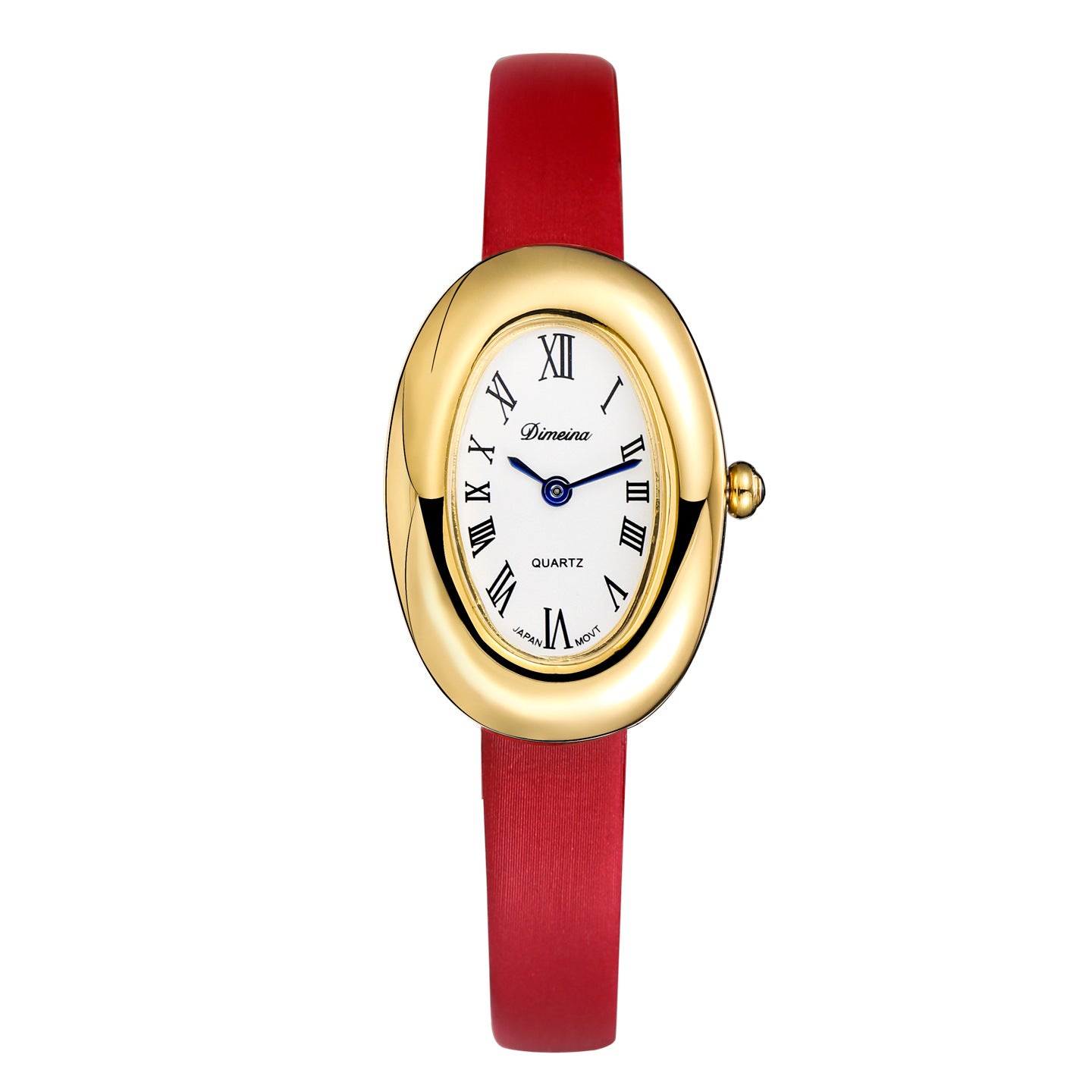 Oval Case Vintage Watch - Silk Red [31JYZYVG]