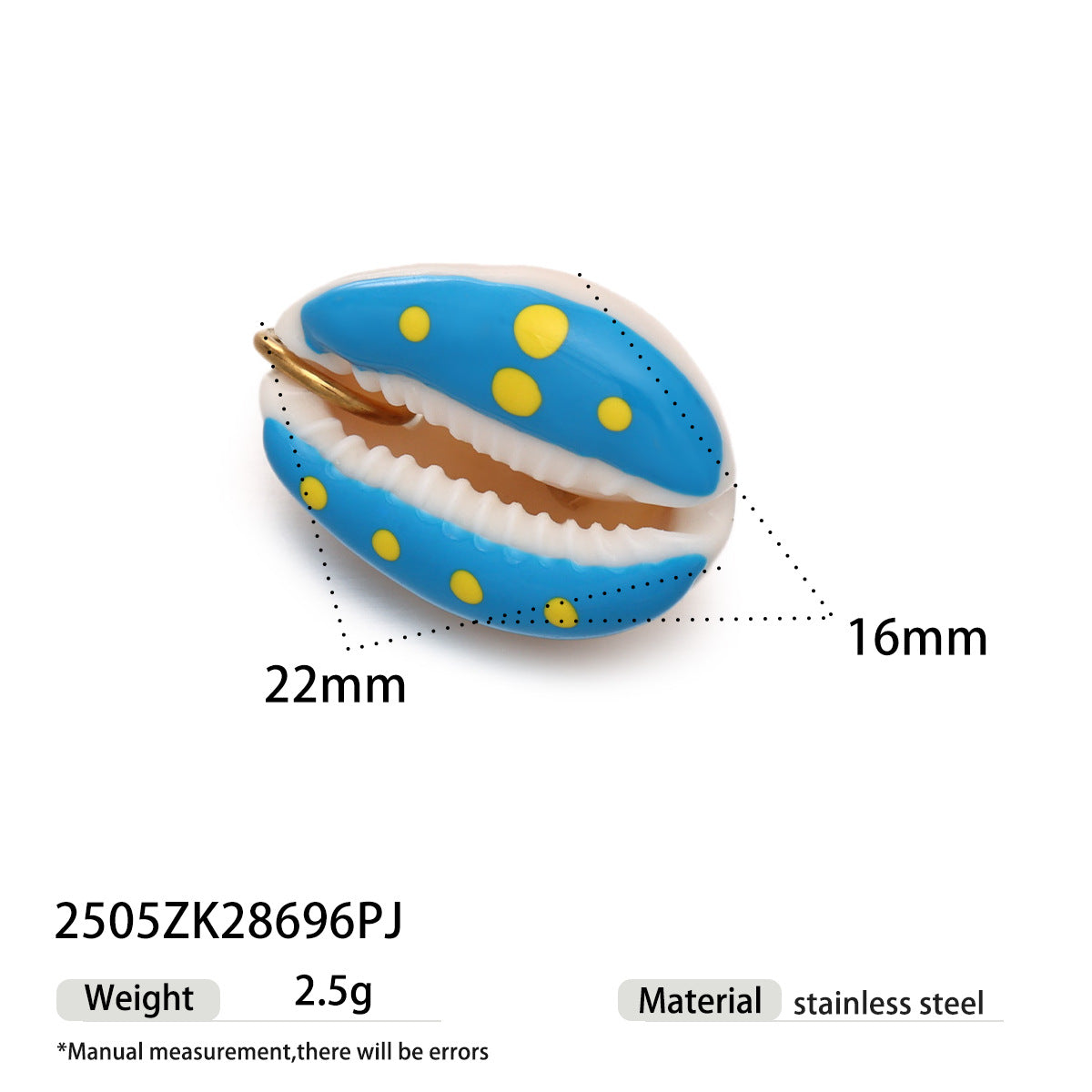 Kianna Playful Shell Eye Charm - Style 3 [GFRSBM70]