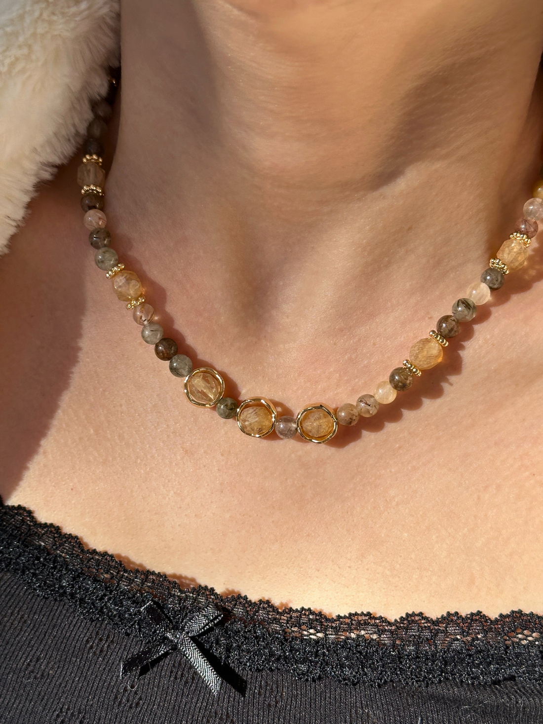 Wynter Citrine Beaded Necklace