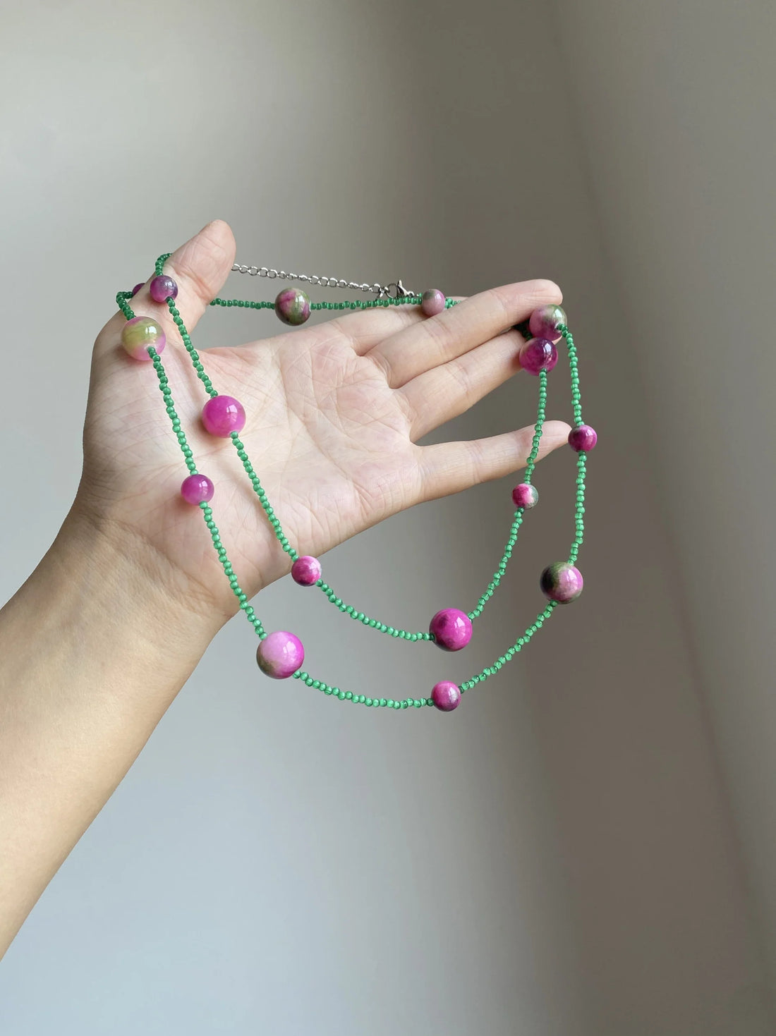 Beaded Natural Stone Choker [6XWRZEEE]