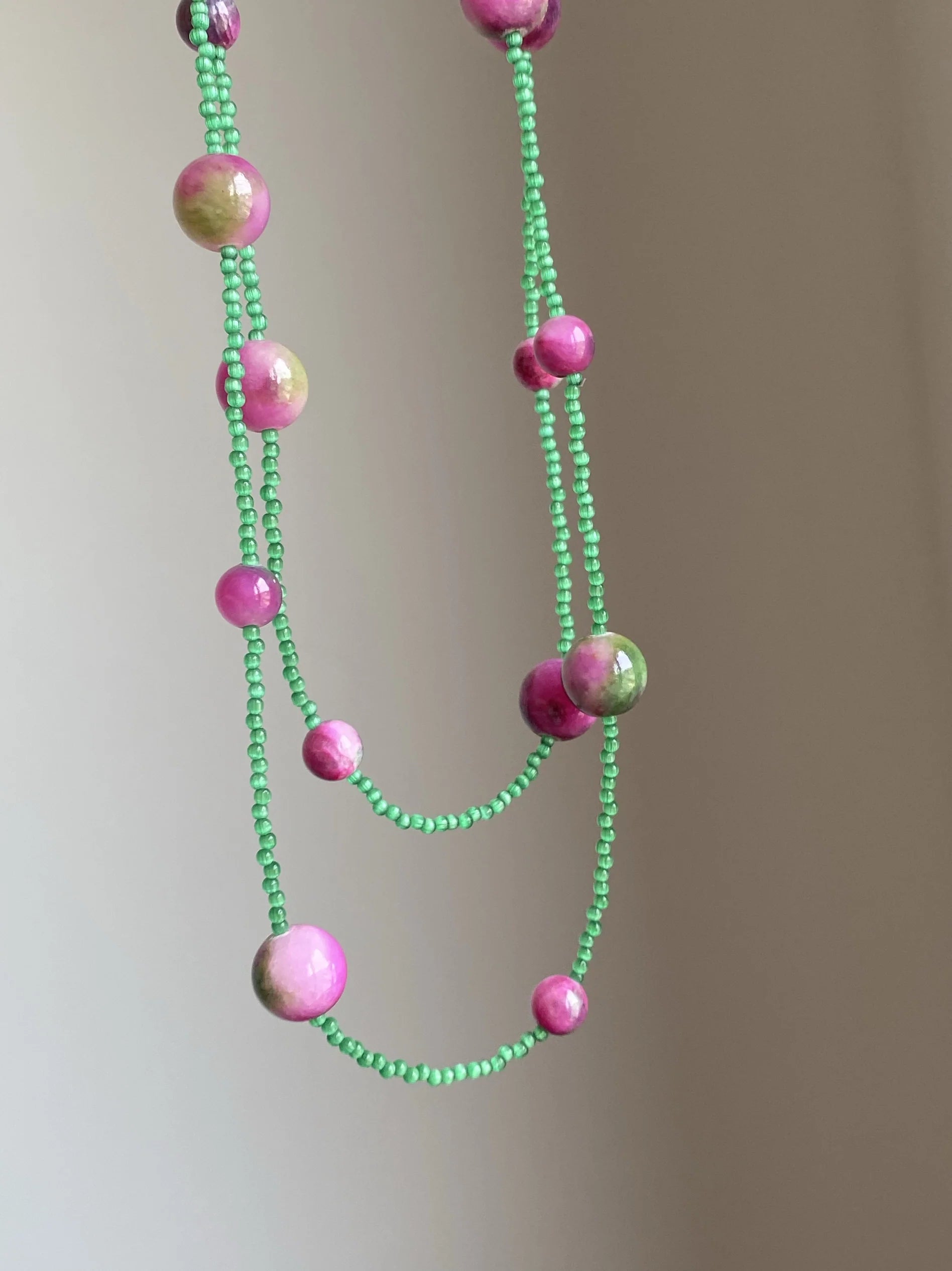 Beaded Natural Stone Choker [3UCGD6KG]