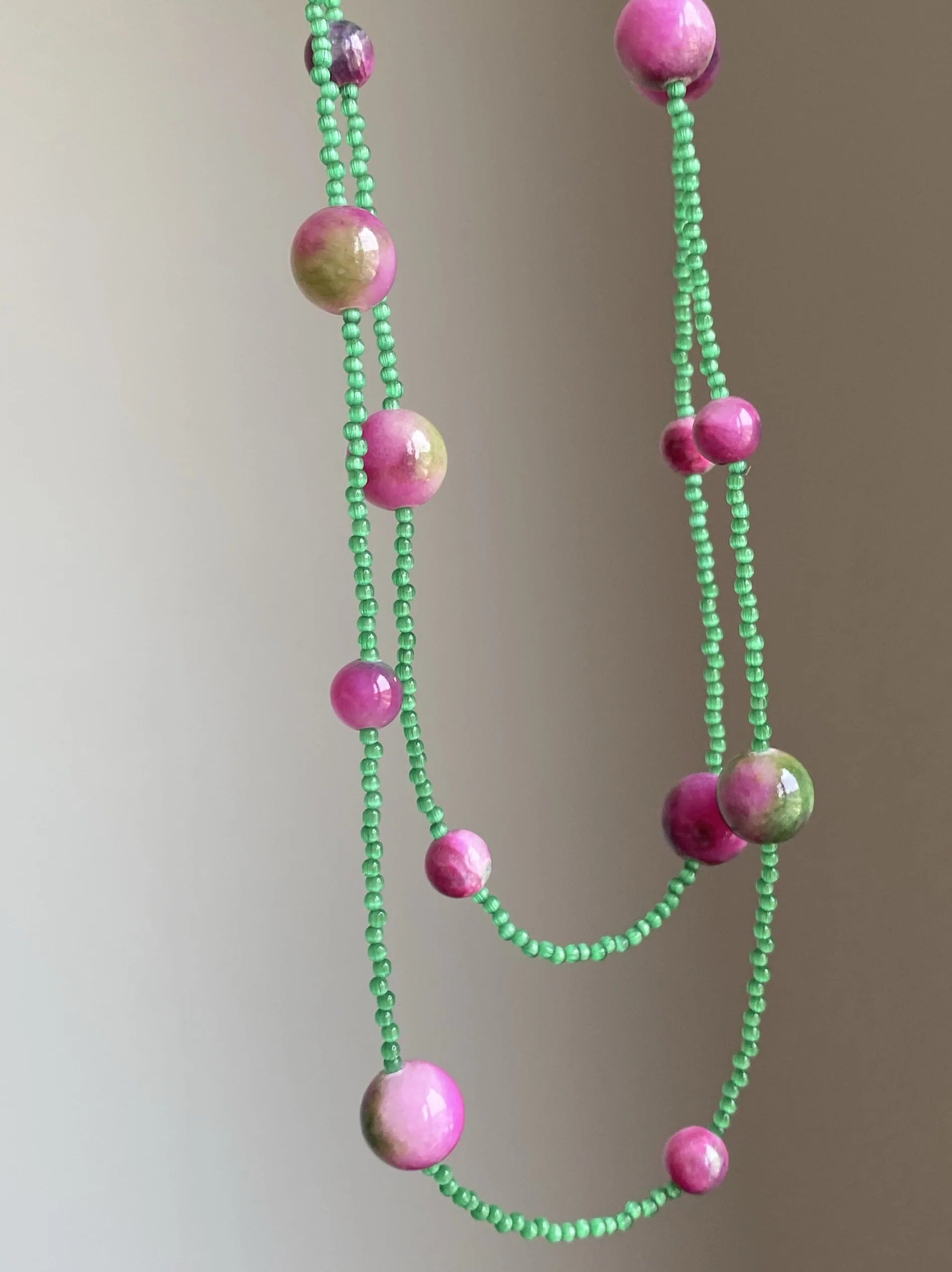 Beaded Natural Stone Choker [MS6D9F12]