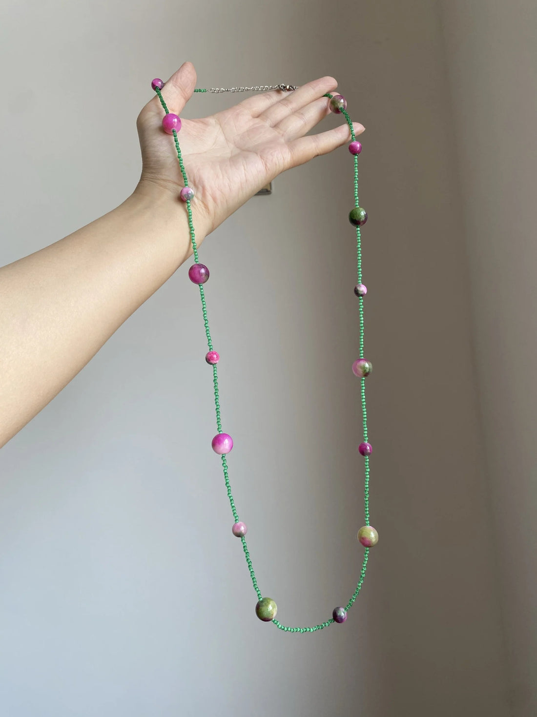 Beaded Natural Stone Choker [6XWRZEEE]