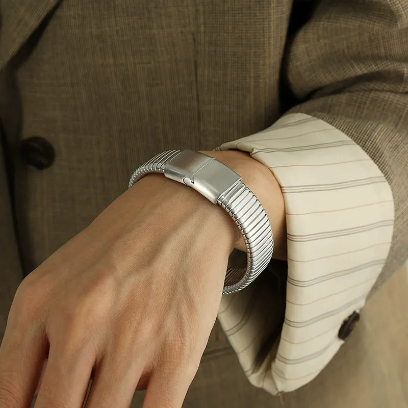 Blimy Classic Stainless Steel Cuff Bracelet