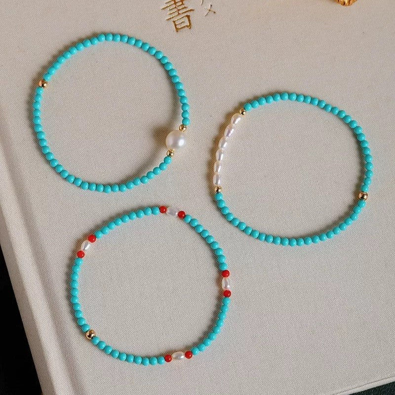Abrielle Pearl Turquoise Bracelet [1932HR9Y]