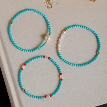 Abrielle Pearl Turquoise Bracelet [1932HR9Y]