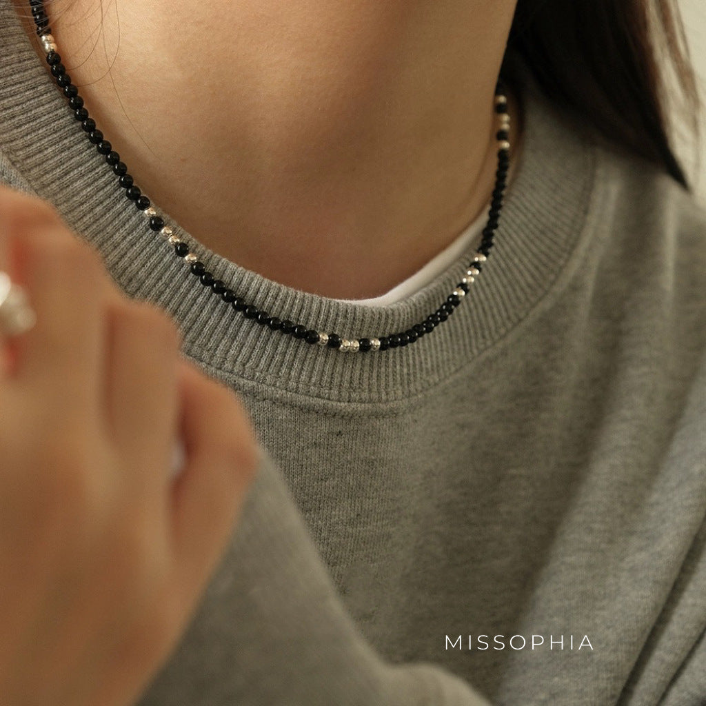 Acadia Black Agate Necklace [TI1JLZMO]