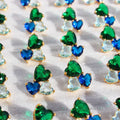 Adah Zircon Heart Stud Earrings [TBCA6Y3F]