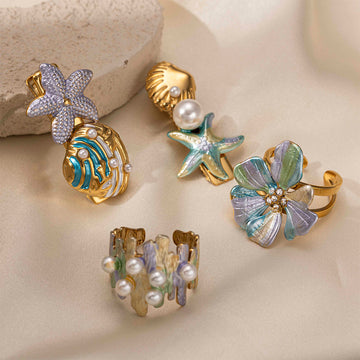 Adaly Ocean Bloom Jewelry Set [R0V98ZU6]