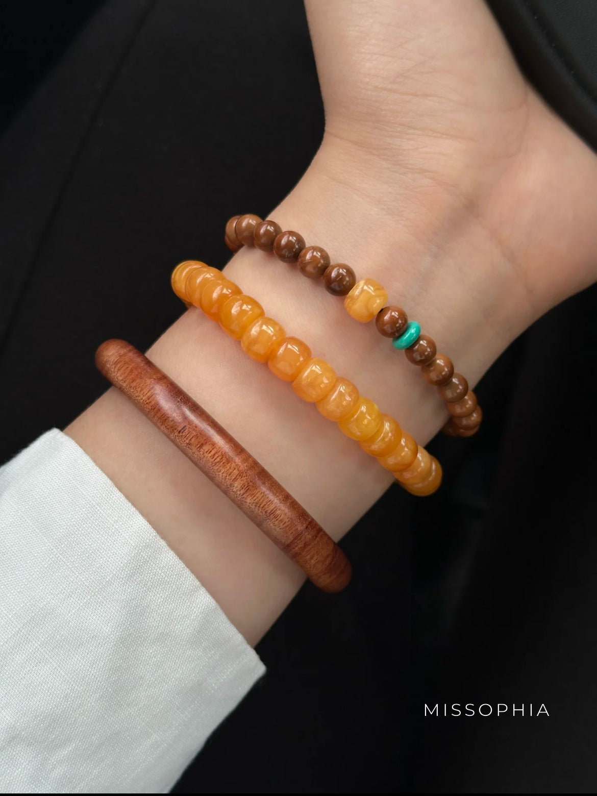 Adalynn Turquoise Bead Bracelet [C102S3MX]
