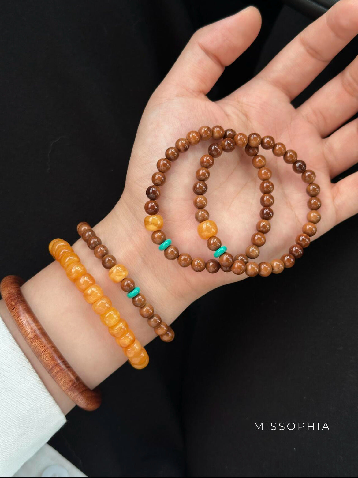 Adalynn Turquoise Bead Bracelet [N04UU45A]