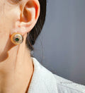 Adeena Retro Zircon Stud Earrings [8836W8OS]