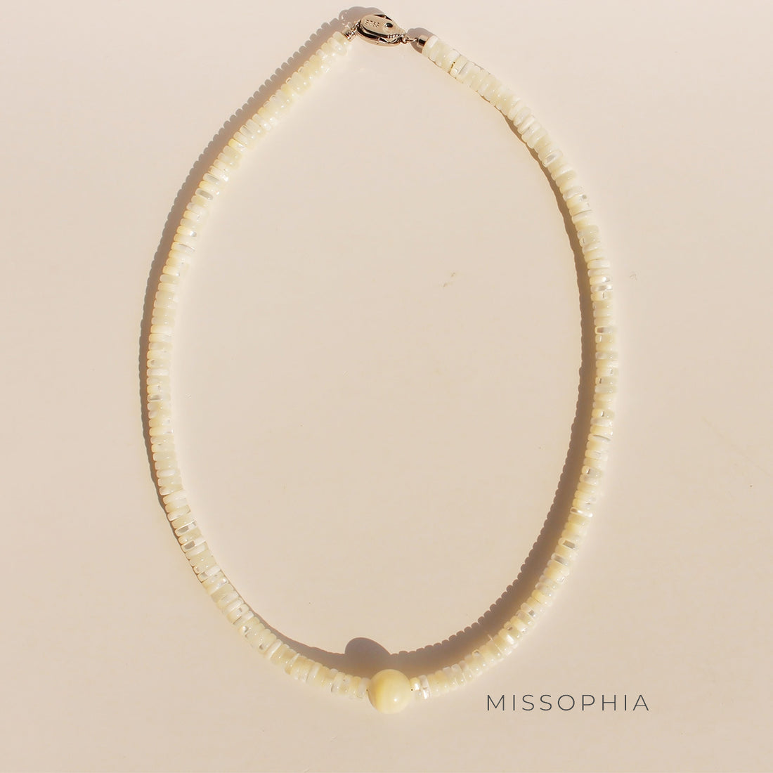 Adelynne Mother-of-Pearl Beaded Necklace [0I6C1XZ5]
