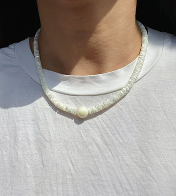 Adelynne Mother-of-Pearl Beaded Necklace [0I6C1XZ5]