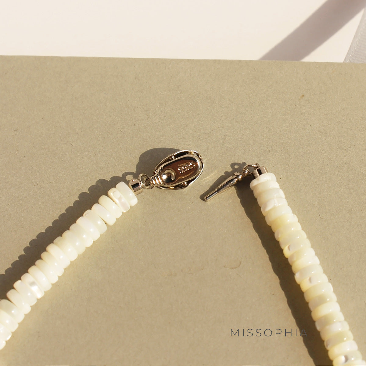 Adelynne Mother-of-Pearl Beaded Necklace [XCHG8ISD]