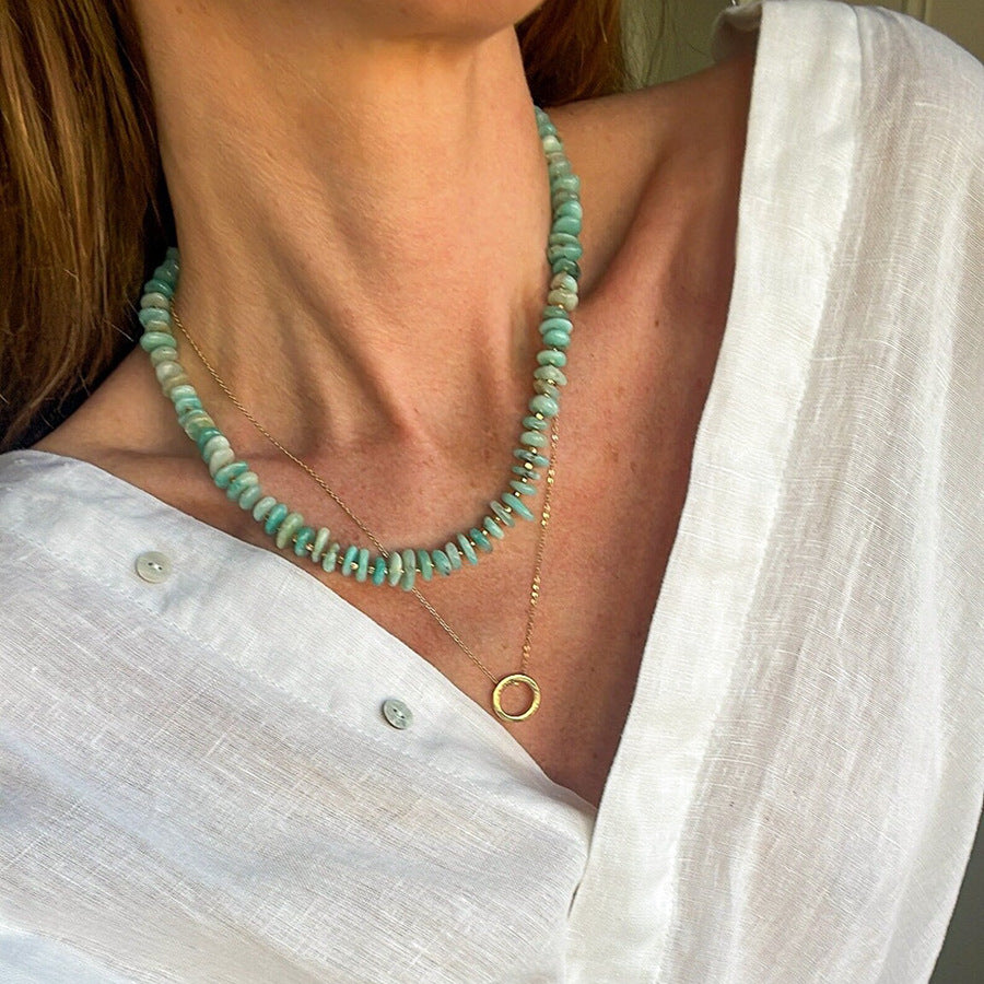 Aine Irregular Beaded Necklace [57BYIVRP]