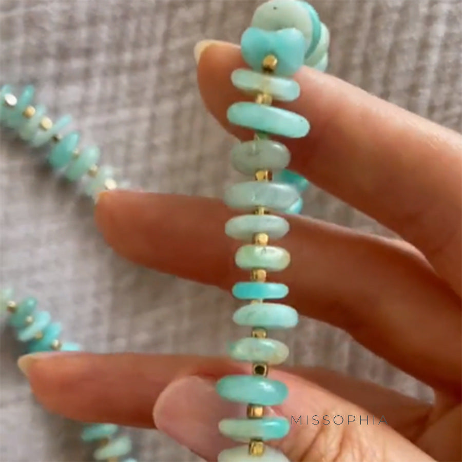Aine Irregular Beaded Necklace [PWRT4LNC]
