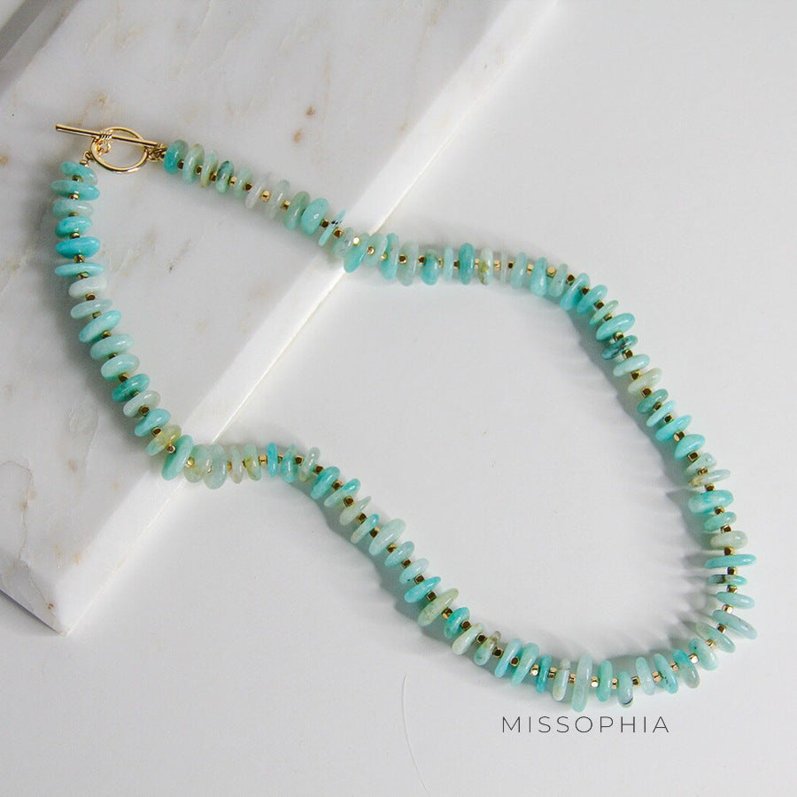 Aine Irregular Beaded Necklace [HIT3EI7J]