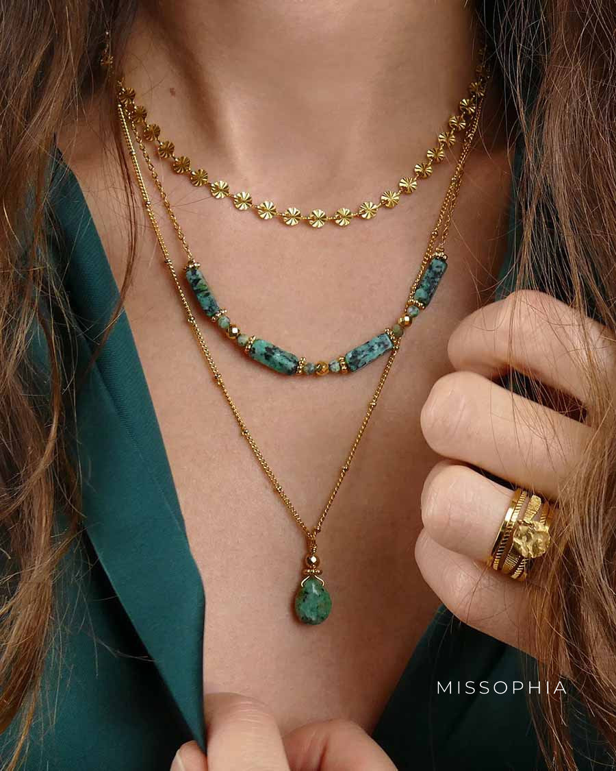 Aletta Lapis U-Shape Jewelry Set [92A8WPDA]