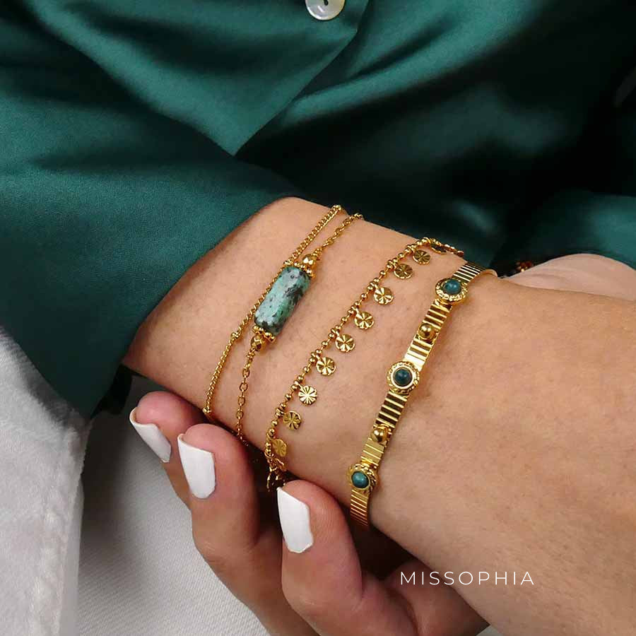 Aletta Lapis U-Shape Jewelry Set [18K34WUX]