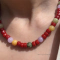 Allura Natural Stone Beaded Necklace [GBGWIQ5P]
