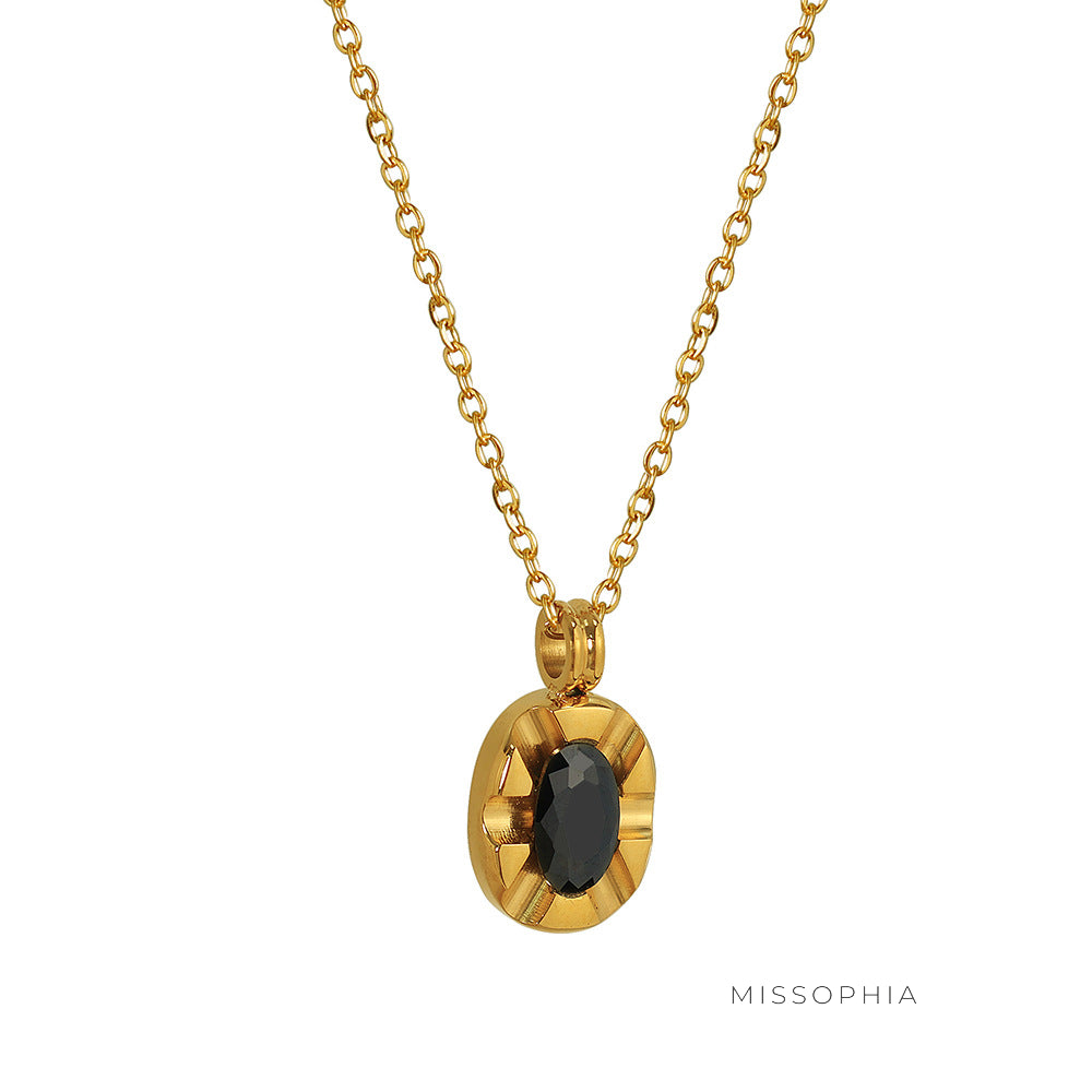 Aminah Layered Crystal Necklace [5DATZCLW]