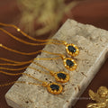 Aminah Layered Crystal Necklace [BICSFFYJ]
