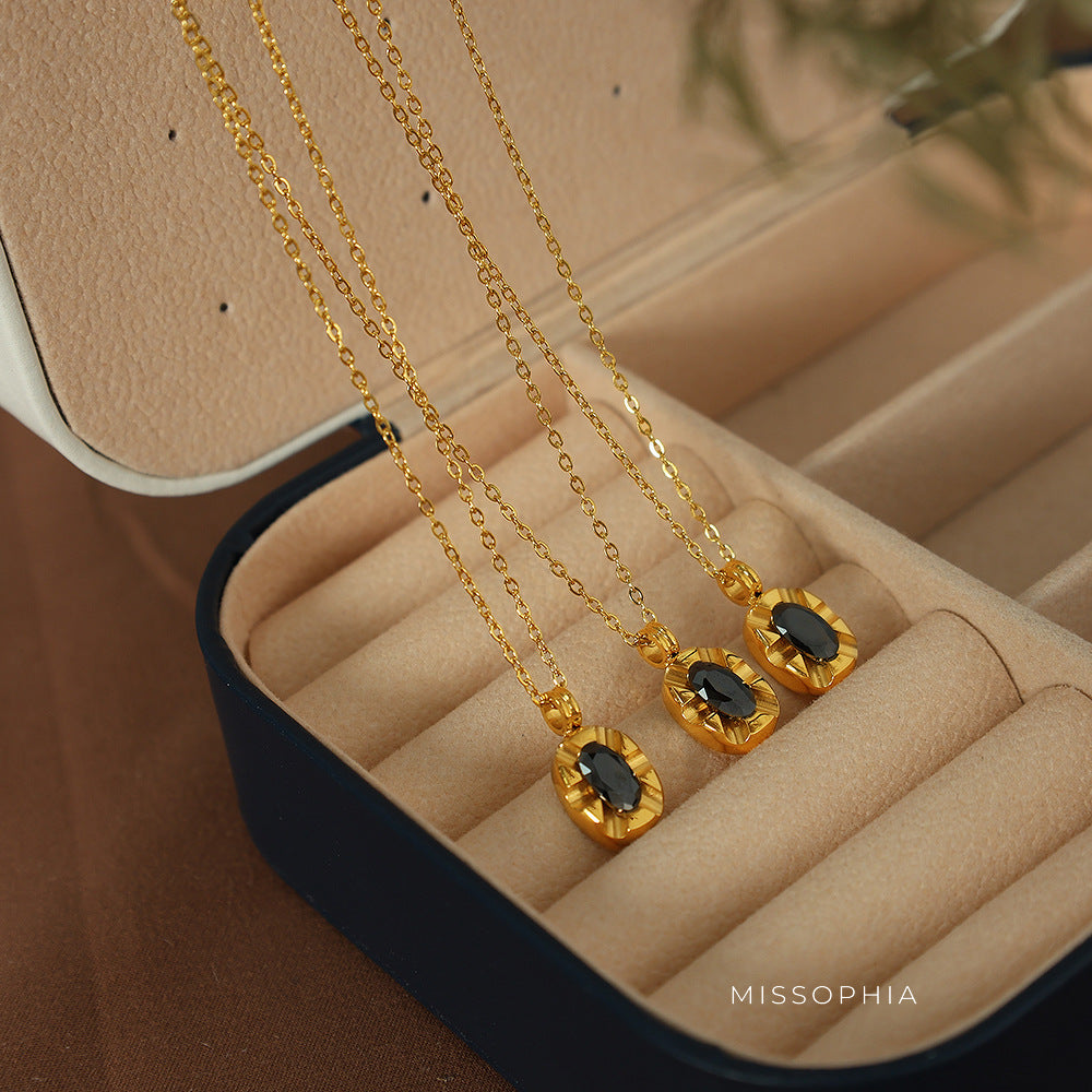 Aminah Layered Crystal Necklace [UGH5R2WE]