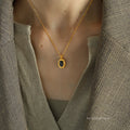 Aminah Layered Crystal Necklace [1L8PRK7M]