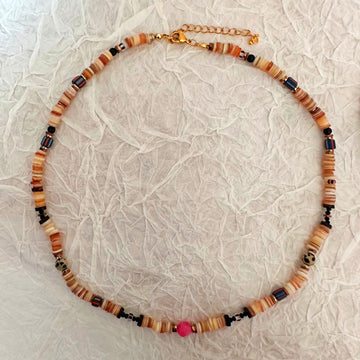 Amiyah Earthy Beaded Necklace [JJT3M979]