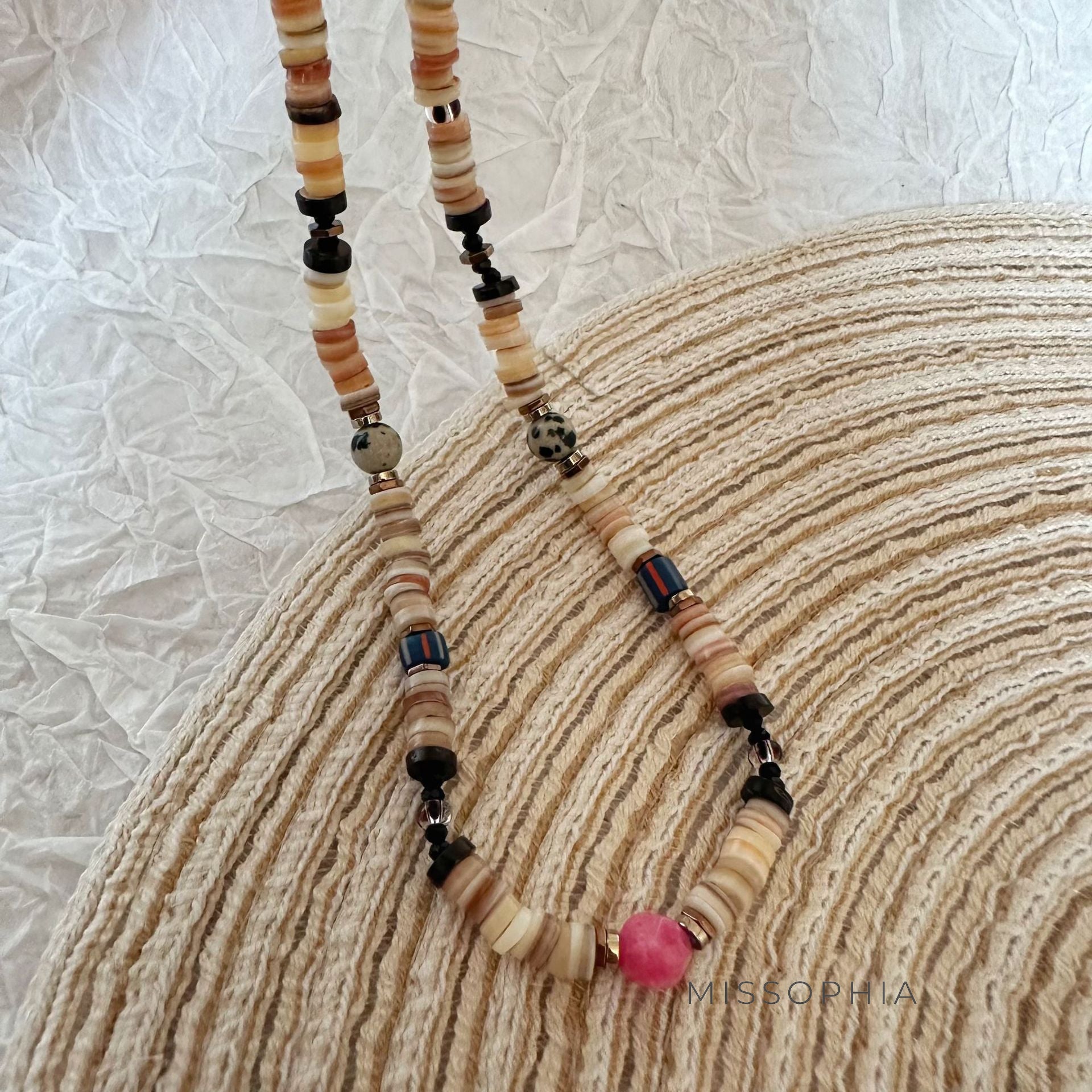 Amiyah Earthy Beaded Necklace [AFDFI3AA]