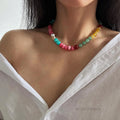 Anaira Delicate Beaded Necklace [YS89PWHS]
