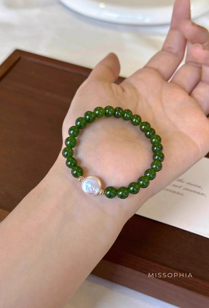 Analeah Baroque Pearl Agate Bracelet [Y3NHBTVR]