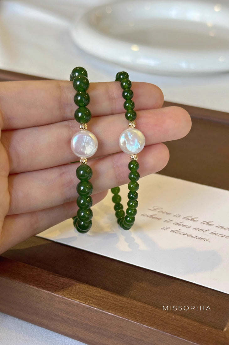 Analeah Baroque Pearl Agate Bracelet [3CR58N66]