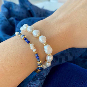 Analee Lapis Pearl Bracelet [8Z8KR4WL]