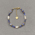 Analee Lapis Pearl Bracelet [0U9ZODA4]