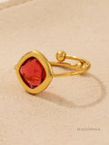 Analucia Colorful Sugar Cube Ring [G70SHY4M]