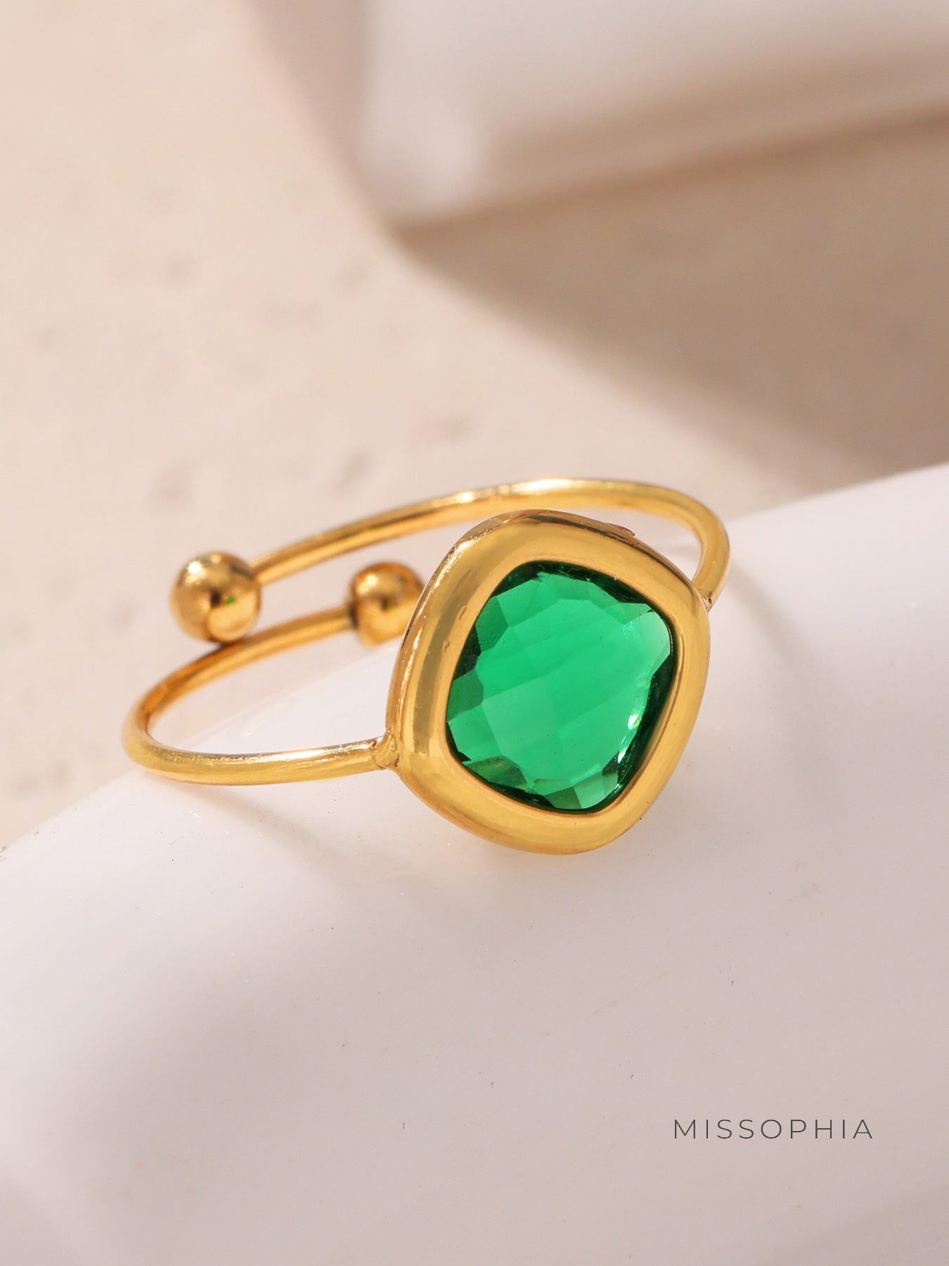 Analucia Colorful Sugar Cube Ring [IF906DU4]