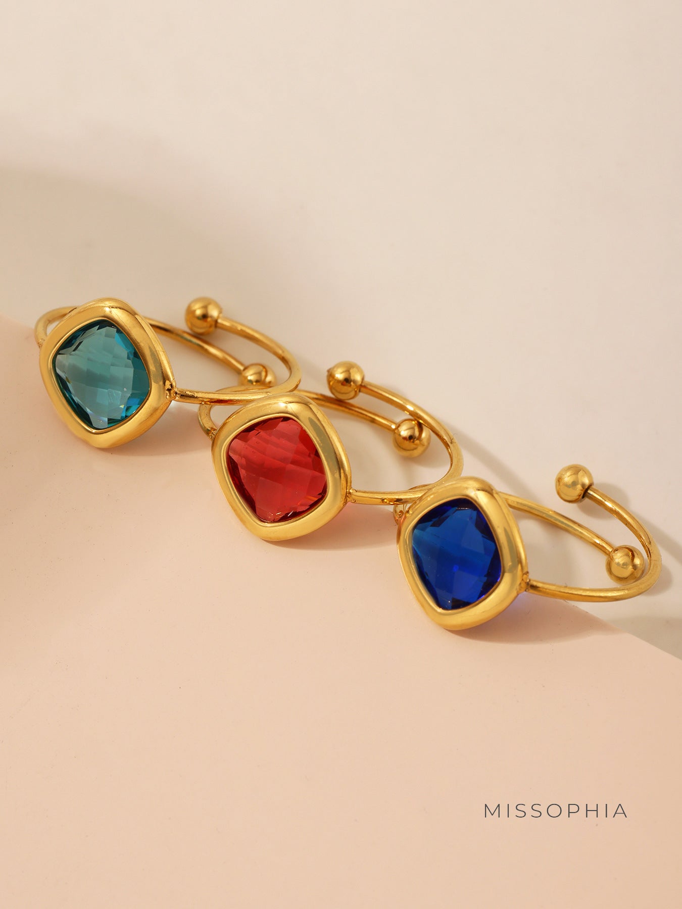 Analucia Colorful Sugar Cube Ring [44RRJDTU]
