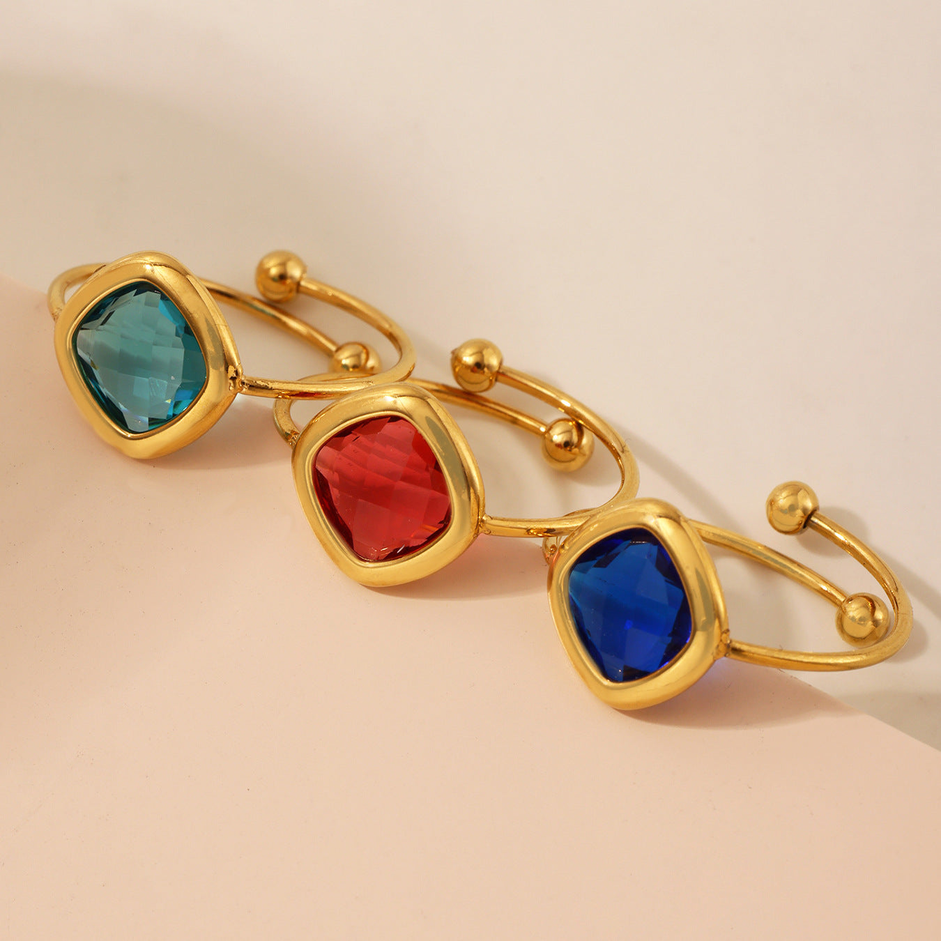 Analucia Colorful Sugar Cube Ring [WTUE2VYE]