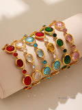 Aries Oval Cut Gemstone Bracelet [TBPHEQKJ]