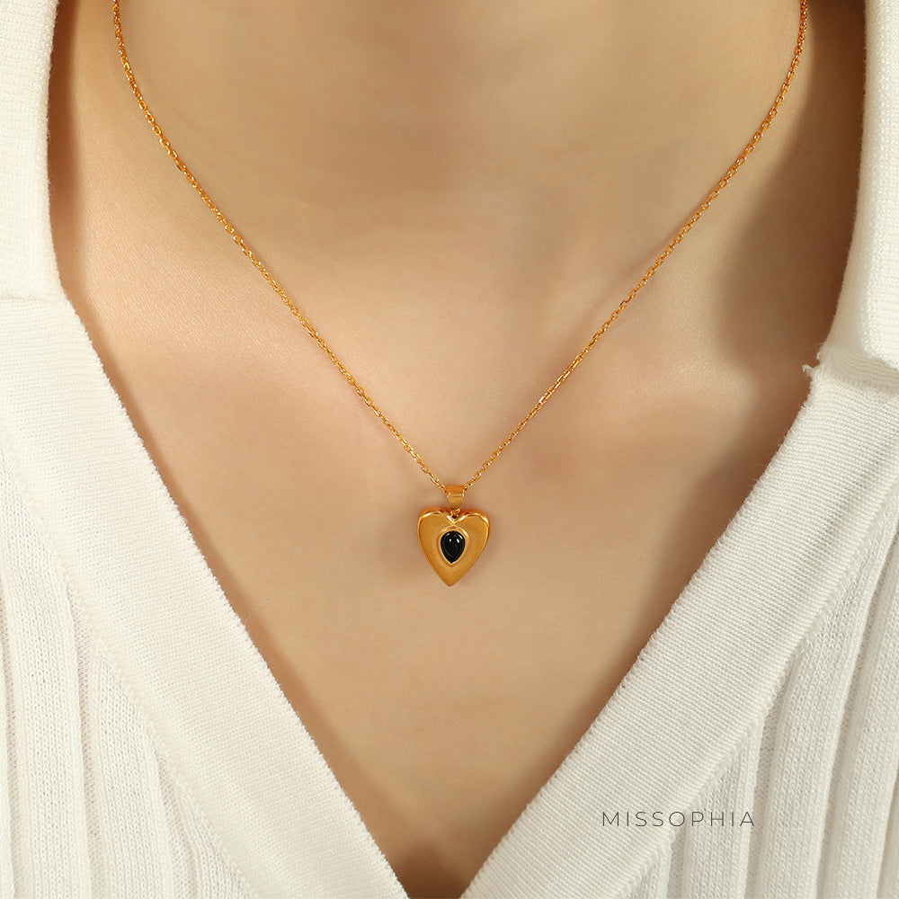 Aryah Heart Pendant Set [KXB86LH7]