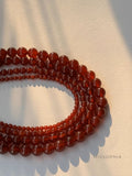 Aseel Red Agate Beaded Necklace [EF2ZLCEH]