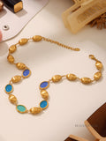 Asia Faceted Opal Gold Jewelry Set [6M2MISBJ]