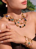 Asia Faceted Opal Gold Jewelry Set [1EF1Z8QV]