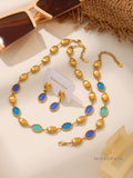 Asia Faceted Opal Gold Jewelry Set [YZH0HX3V]