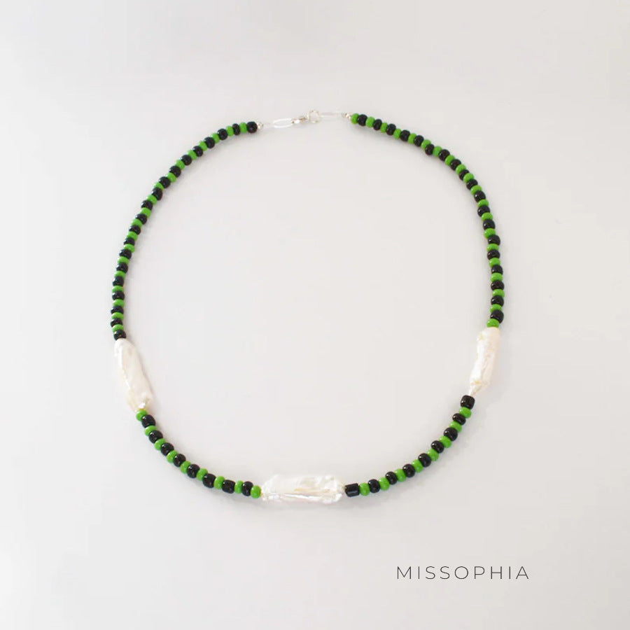 Audrey Asymmetrical Pearl Clavicle Chain [8IYL9GKD]