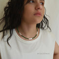 Audrey Asymmetrical Pearl Clavicle Chain [ZEI7G1N8]
