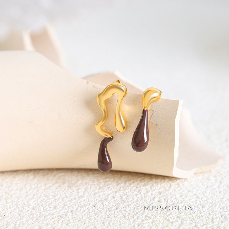 Auria Asymmetric Drop Earrings [ZKWFDIGS]