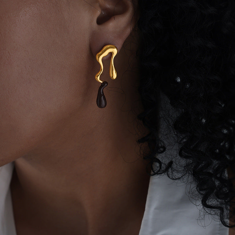 Auria Asymmetric Drop Earrings [70VQ3CV4]